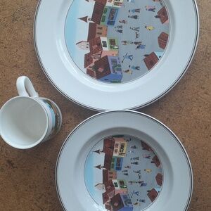 Villeroy & Boch 'Naif' 3 piece set.